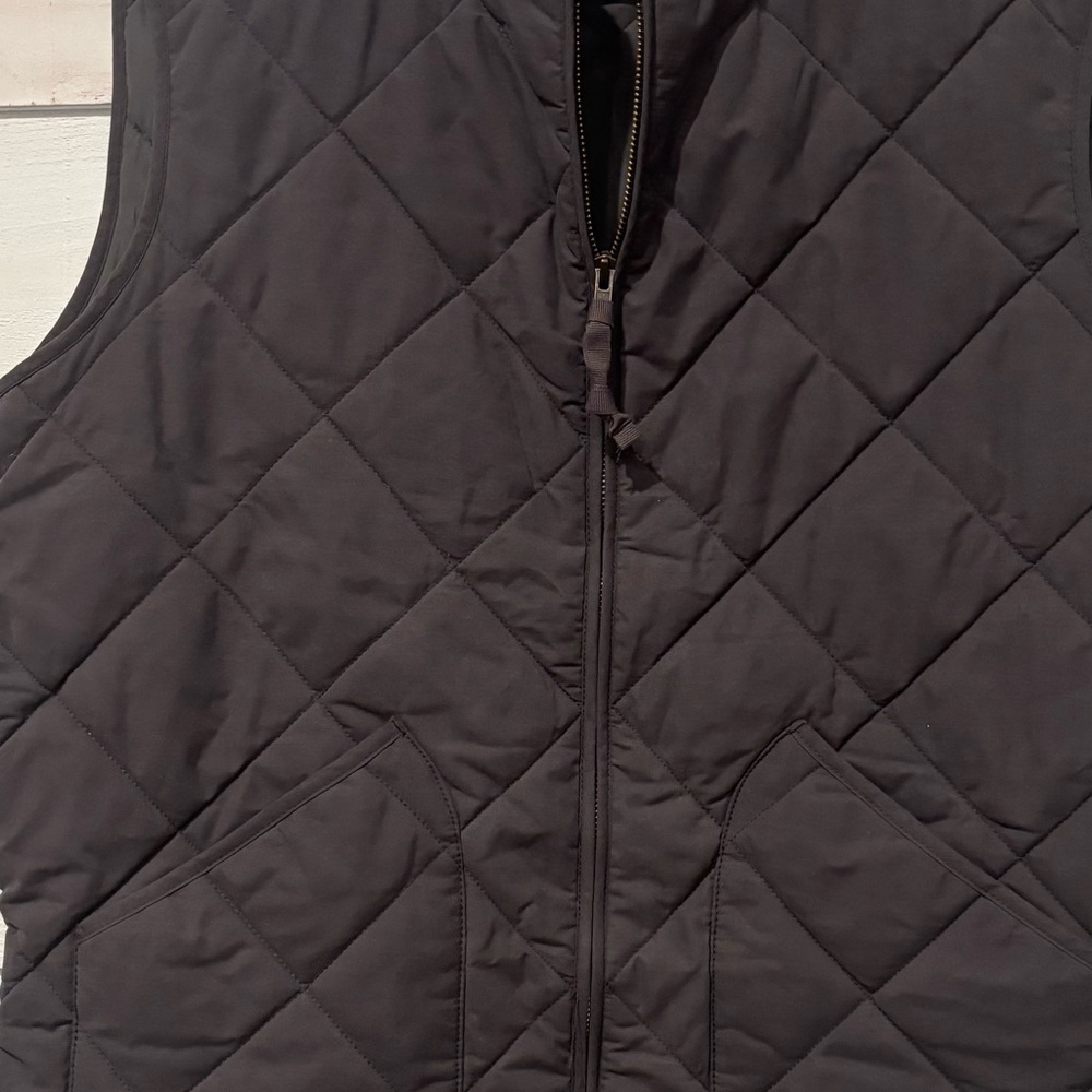 J. Crew Mercantile Charcoal Quilted Vest in size women’s Large .Great condition! - Picture 5 of 14